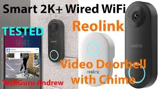 Reolink Smart 2K+ Wired WiFi Video Doorbell with Chime