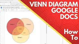 How to Create a Venn Diagram in Google Docs - Editable and Fillable