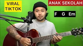 Chord Gampang (Anak Sekolah - Chrisye) (Gitar Tutorial) Pemula Viral Tiktok