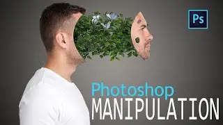 Plant face portrait effect Photoshop Tutorial |  Photo Manipulation in Adobe Photoshop