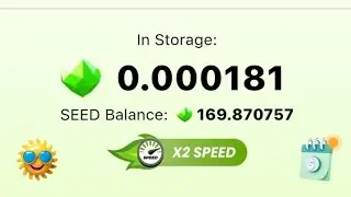 Start mining SEED COIN / New telegram mining airdrop   