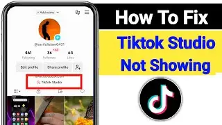 How To Fix Tiktok Studio Not Showing | Tiktok Studio Option Missing On Tiktok Bio