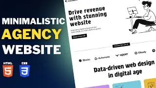 How to  create Minimalistic Agency Website  with HTML  CSS only in hindi | project using html css