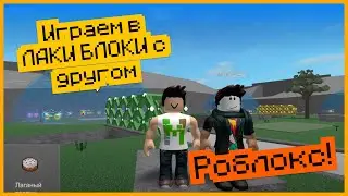Играем в ЛАКИ БЛОКИ Роблокс с ДРУГОМ...