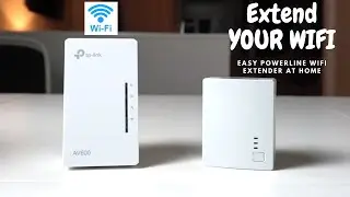 Extend YOUR WIFI Signal at HOME (TP-LINK Powerline wifi extender) EASY!