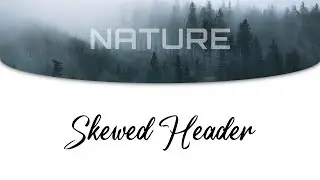 Skewed Header using CSS | CSS Curved Header
