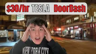 Friday Night $30/hr On DoorDash and Instacart In TESLA!