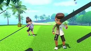 My girlfriend and I played golf!