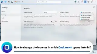 How to change the browser in which OneLaunch opens links in? (2023 Edition)