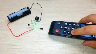 How does the pulse from tv remote control sound ? bc547 transistor electronic project