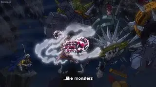 Gear Fourth Luffy, Kid, & Law Vs Kaido