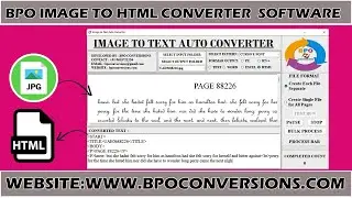 How to convert JPEG/JPG/Image to HTML | Conversion of JPEG/JPG/Image to HTML