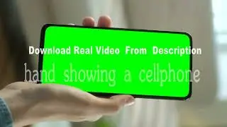 Hand Showing A Cellphone With A Chroma Key Screen || Free Green Screen Video