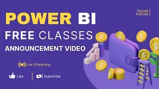 Power BI Live Classes Announcement | Power BI Live Classes for FREE | End to End Power BI Live Class