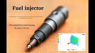 Multiphase Mixture: Fuel Injector Three Phase Flow CFD Simulation
