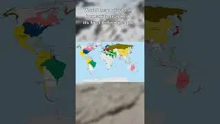r/MapP*rn | World map of when humanity reached its first billion people