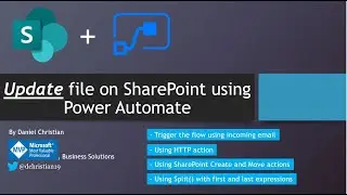 Update File on SharePoint using Power Automate