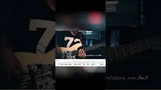 🎸Импровизация на бас гитаре: 💡Используем минорную пентатонику Bm поверх Am