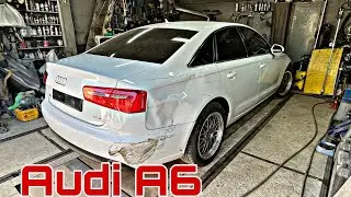 Рихтовка тотального крыла - Audi A6