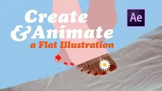 ANIMATE a Flat Illustration in AFTER EFFECTS 2020 | Shape Layer Repeater Tutorial | AE #withme EP.02