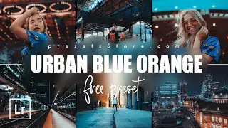 How to Edit Urban Night Photos in Lightroom — Free Preset Tutorial | Free DNG | Blue Orange Preset