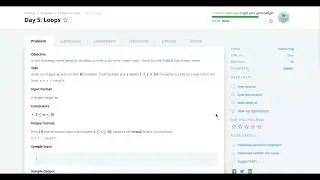 Hackerrank 30 days of code Java 8 Solution: Day 5: Loops