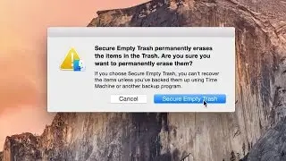 Mac Tip: Empty Trash vs Secure Empty Trash