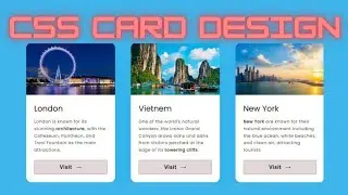 How To Create Cards Design Responsive using HTML And CSS |#css #html #javascript