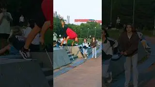 Gymnast Pretended to Be a Blind Man Prank😂 #kiryakolesnikov #funny #comedy #prank #flip #parkour