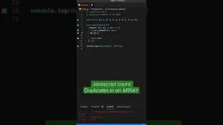 Javascript count duplicates in an ARRAY 