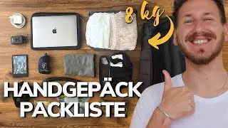 Günstig Fliegen: Handgepäck packen für 1 Woche | max. 8 Kilo Handgepäck Packliste