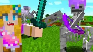 I Got Raided By Skeleton Horsemen! Minecraft Survival Part 2