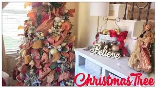 Christmas Tree Extravaganza | How To Transition Fall Tree to Christmas | Kenya's Decor Corner