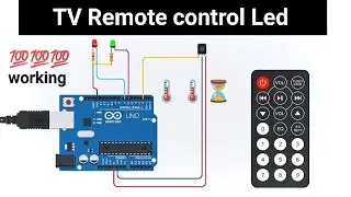 How to make IR Remote Sensor with Arduino at Tinkercad in English || Tutorial for Beginners