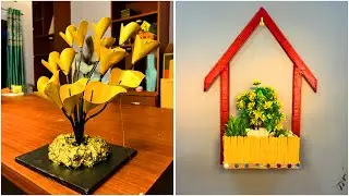 DIY Home Décor: Easy and Creative Cardboard Flower Vase and Wall Hanging