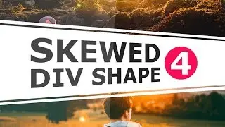 Responsive Skewed Background using Border - Razor Slanted Div Shape - Pure CSS Tutorial