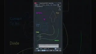Spline, Polyline, Divide, Measure - AutoCAD Tutorial #architecture #autocad