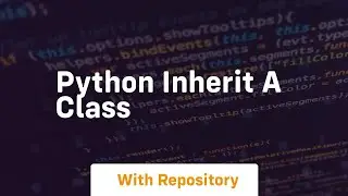 python inherit a class