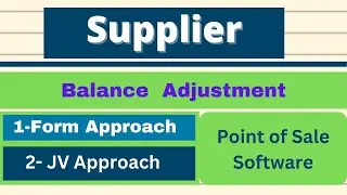 Supplier Balance Adjustment in IPOS Software ( Opening Balance ) || Mansoor Anwar || (Urdu)