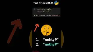 Python Code IQ Test # 4