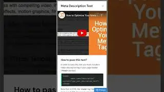 SEO 101 - Meta Descriptions  