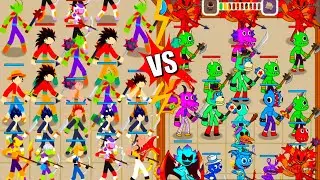 Merge Stickman Warriors vs  Merge Monster Friends, Merge Battle Gameplay