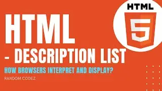 HTML Tutorial - HTML Description List