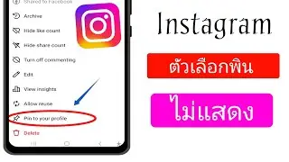 ตัวเลือกการปักหมุดโพสต์ Instagram ไม่แสดงในปี 2024|| วิธีแก้ไขตัวเลือกการปักหมุดโพสต์ Instagram