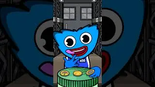 Huggy Wuggy eats ☂️ 🧊 ⭕ Squid Game Dalgona in Among Us World
