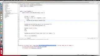Java: Exception Handling - String example
