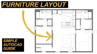AutoCAD Furniture Design Tutorial - Layout Cabin with Furniture