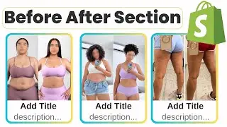 How to Add Before After Section in Shopify Store | FREE Without App