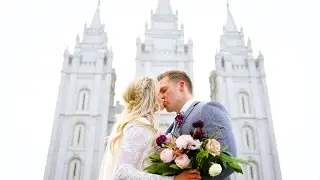 Salt Lake Temple Wedding // Markie + Michael Nakken