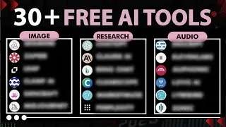 30+ FREE AI TOOL | Best ai tools | Free ai tools and websites | use artificial intelligence tools